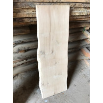 Baumscheibe, Massivholz Tischplatte, Bartresen, unbesäumt, Handwerk, Eiche 80x35-40x3cm